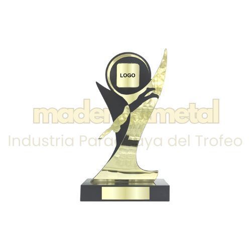 Imagen de Trofeo en fibra de madera ecológica con 
acrílico metalizado - M1.5905